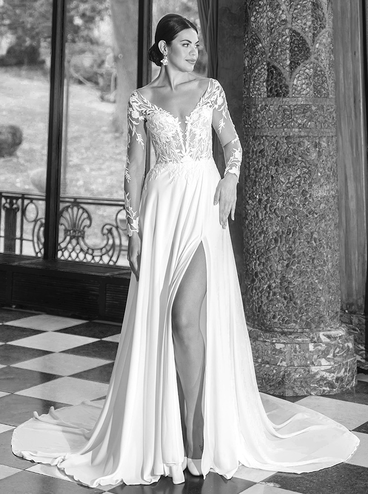 robe de mariée fendue